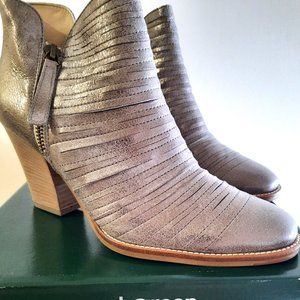 BRAND NEW | NEVER WORN | Malibu Sliced Zip Bootie - Brushed Smoke - M - 6.5US